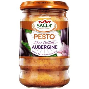 Chargrilled Aubergine & Roasted Garlic Pesto (190g)