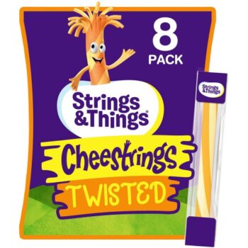 Cheestrings Twisted Cheese Snack (8 x 160g)