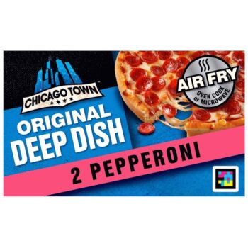 Chicago Town Fully Loaded Deep Dish Pepperoni Pizzas (2 x 155g)