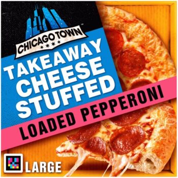 Chicago Town Takeaway Cheesy Stuffed Crust Pepperoni Large Pizza (640g)