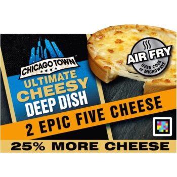 Chicago Town Ultimate Cheesy Deep Dish Epic Five Cheese on a Cheesy Sauce Pizza 2x164 (2 x 164g)