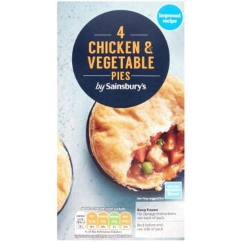Chicken Gravy & Vegetable Pie (4 x 568g)