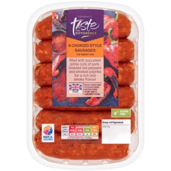Chorizo Style Sausages (6 x 400g)