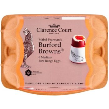 Clarence Court Burford Brown Free Range Medium Eggs (6)