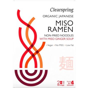 Clearspring Japanese Miso Ramen Noodles with Miso Ginger Soup (210g)