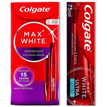 Colgate Max White Ultra Fresh Pearls + Overnight Wand Duo