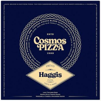 Cosmo's Cheese & Tomato Pizza With Haggis Topping
