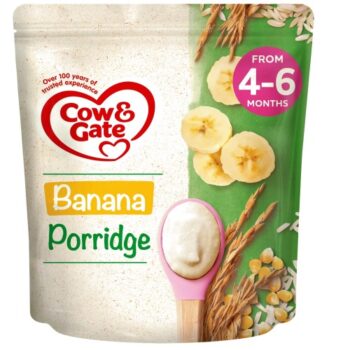 Cow & Gate Banana Porridge Baby Cereal 4-6+ Months (125g)