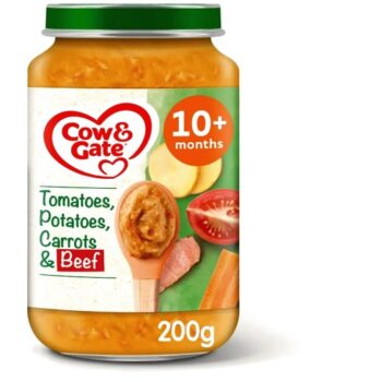 Cow & Gate Carrot Beef Tomato & Potato Baby Food Meal Jar 10+ Months (200g)