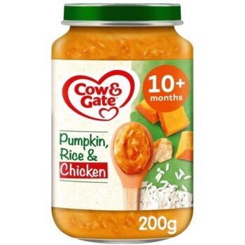 Cow & Gate Pumpkin Chicken & Rice Baby Food Meal Jar 10+ Months (200g)