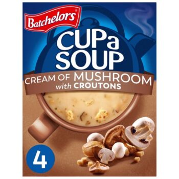Cream of Mushroom Cup Soup with Croutons, 4 Sachets (4 x 99g)
