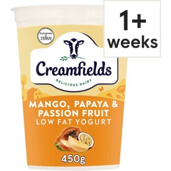 Creamfields Mango Passion Fruit Low Fat Yogurt (450g)