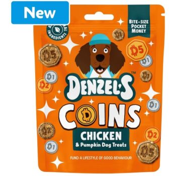 Denzel's Coins Chicken & Pumpkin Dog Treats (90g)