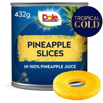 Dole Pineapple Slices in Juice Cans (432g)