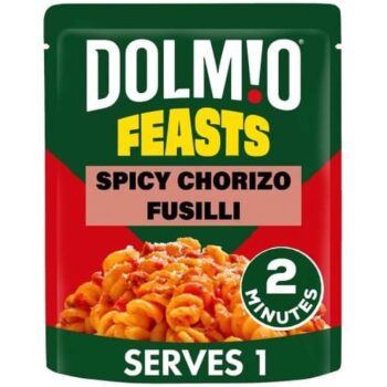 Dolmio Feasts Spicy Chorizo Fusilli Pasta Ready Meal (250g)