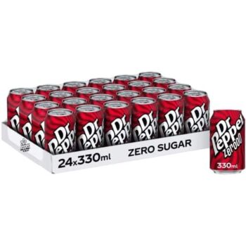 Dr Pepper Zero 24 Cans (24 x 330ml)