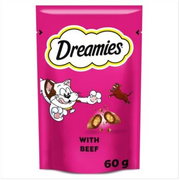 Dreamies Cat Treat Biscuits with Beef Adult & Kitten (60g)
