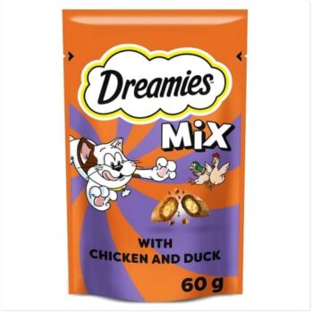 Dreamies Mix Cat Treat Biscuits with Chicken & Duck (60g)