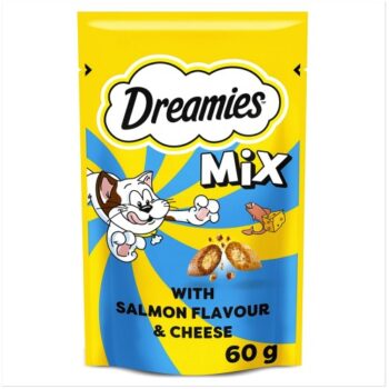 Dreamies Mix Cat Treat Biscuits with Salmon & Cheese