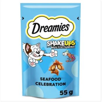 Dreamies Shakeups Seafood Celebrations Cat Treats (55g)