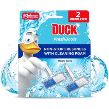 Duck Fresh Boost Toilet Rim Block Marine Wave (2 x 16g)