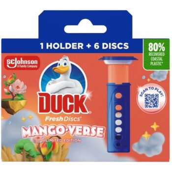 Duck Toilet Fresh Discs Holder Mango-Verse (36ml)