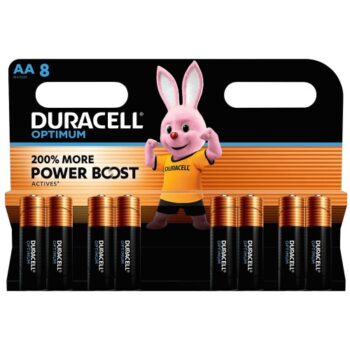 Duracell Optimum Alkaline AA Batteries LR6 (8)