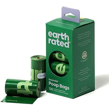 Earth Rated Dog Poop Bags On 8 Refill Rolls Lavender (120)
