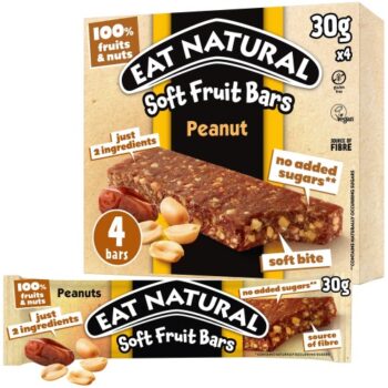 Eat Natural Soft Fruit Peanut Bars (4 x 30g)