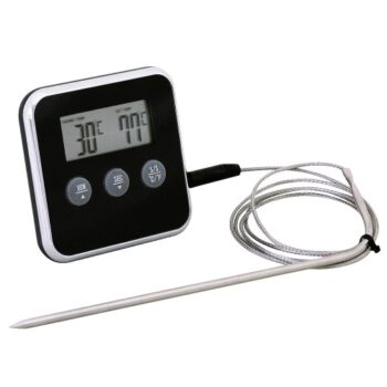 Eddingtons Stainless Steel Digital Timer with Meat Thermometer