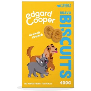 Edgard & Cooper Fresh Dog Treats Biscuits Turkey & Chicken (400g)