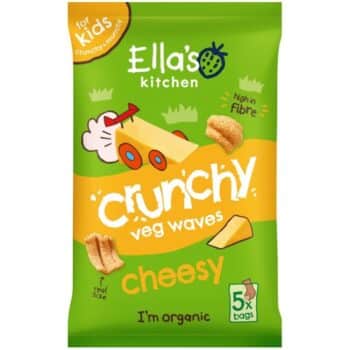 Ella's Kitchen Crunchy Veg Waves Cheesy 3+ Years (5 x 10g)