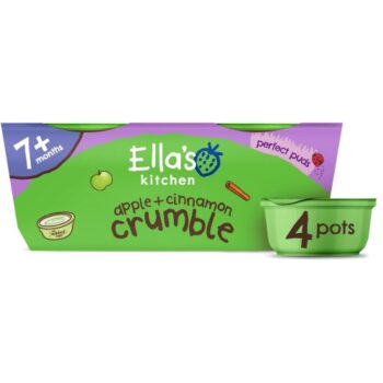 Ella's Kitchen Organic Apple + Cinnamon Crumble 7+ Months (4 x 80g)