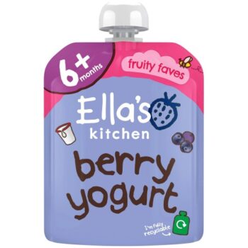 Ella's Kitchen Organic Berry Greek Style Yoghurt Baby Food Pouch 6+ Months (90g)
