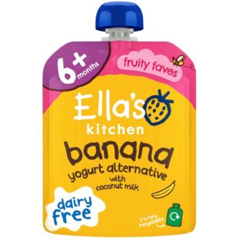 Ella's Kitchen Organic Dairy Free Coconut Yoghurt with Banana Baby Food Pouch 6+ Months (90g)