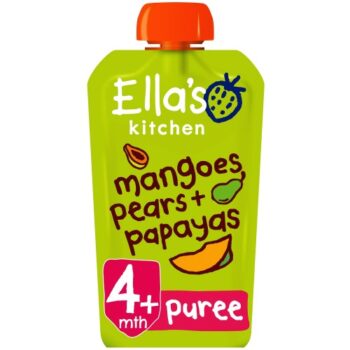 Ella's Kitchen Organic Mangoes Pears & Papaya Baby Food Pouch 4+ Months (120g)