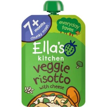 Ella's Kitchen Organic Veggie Risotto with Cheese Pouch 7+ Months Baby Food (130g)