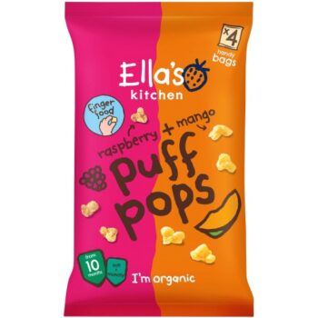 Ella's Kitchen Raspberry Mango Puff Pops Multipack (4 x 9g)