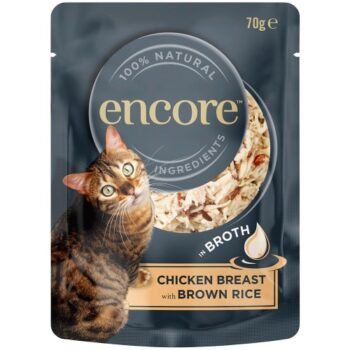 Encore Cat Food Pouch Chicken & Brown Rice in Broth (70g)