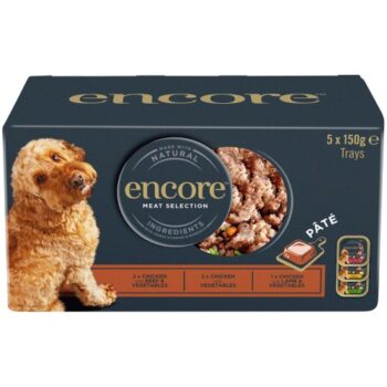Encore Natural Pate Selection Dog Trays Multi Pack 5x5x150g (5 x 150g)