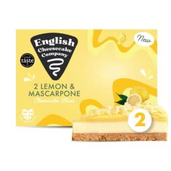 English Cheesecake Company Lemon & Mascarpone Cheesecake Slices (2 x 180g)