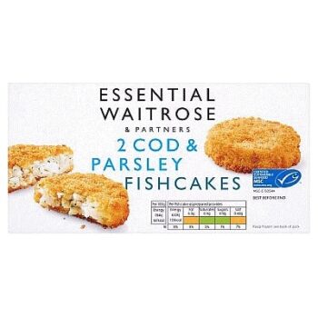 Essential 2 Frozen Cod & Parsley Fish Cakes (170g)