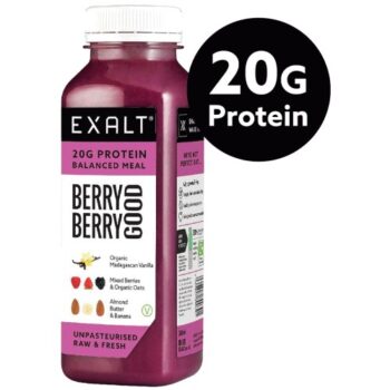 EXALT Berry Berry Good Fresh Vegan Protein Smoothie Berries & Vanilla (330ml)