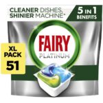 Fairy Platinum All In One Original 51 Dishwasher Tablets (760g)