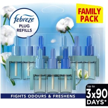 Febreze 3Volution Plug In Triple Refill Cotton Fresh Air Freshener (3 x 20ml)
