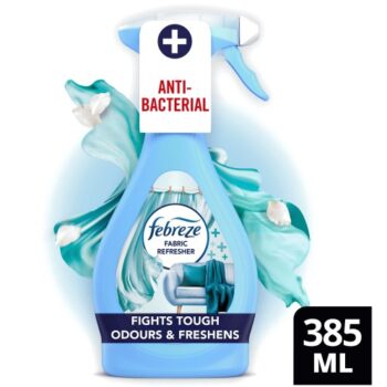 Febreze Antibacterial Fabric Freshener Fresh Linen (385ml)