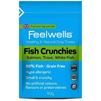 Feelwells Grain Free 80% Fish Salmon Trout And White Fish Crunchies (90g)