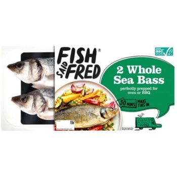 Fish Said Fred 2 Whole Sea Bass (2 x 520g)