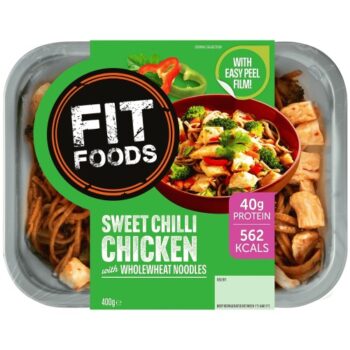 Fit Foods Sweet Chilli Chicken with Wholewheat Noodles (400g)