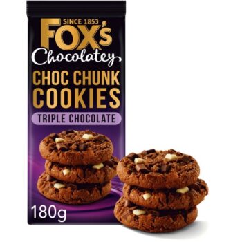 Fox's Chunkie Triple Chocolate Cookies (180g)